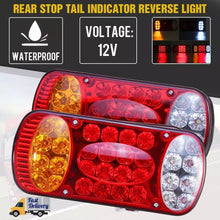 Load image into Gallery viewer, MK-231 12V Trailer Truck Car Straw Hat Lamp Beads Taillights, MK-231 (Red)