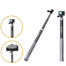 Load image into Gallery viewer, TELESIN 1.2m Carbon Fiber Monopod Selfie Stick With 1/4 Screw For Action Cameras, 1.2m
