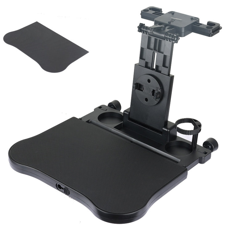 Car Seat Back Multifunctional Adjustable Travel Cup Table Computer Holder, A08