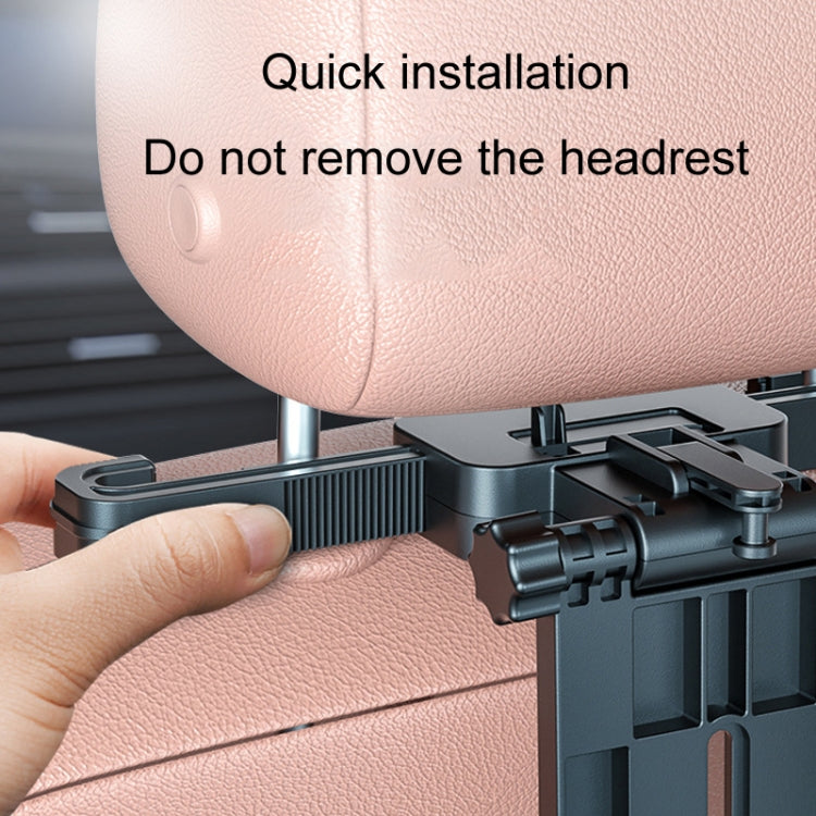 Car Seat Back Multifunctional Adjustable Travel Cup Table Computer Holder, A08