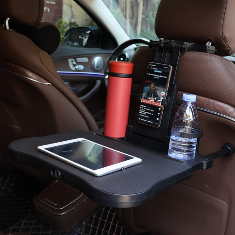 Car Seat Back Multifunctional Adjustable Travel Cup Table Computer Holder, A08