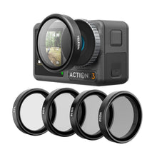 Load image into Gallery viewer, For DJI OSMO Action 3 / 4  TELESIN ND CPL Filter Set Aluminium Alloy Frame Lens, CPL+ND8/16/32