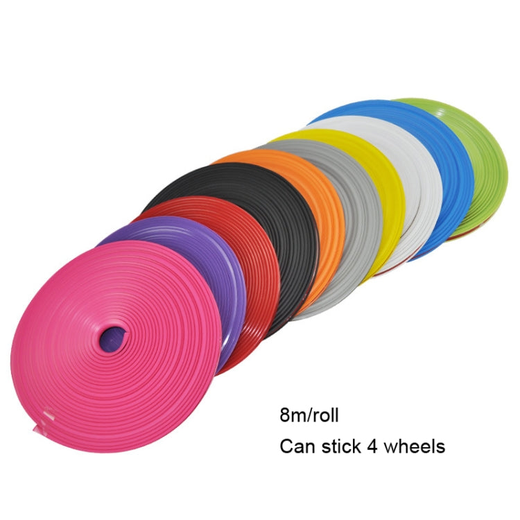 Car Wheel General TPE Protection Ring Bumper Wheel Decoration Modification Supplies, Gray, Red, Green, Blue, Pink, Purple, Black, Yellow, White, Orange