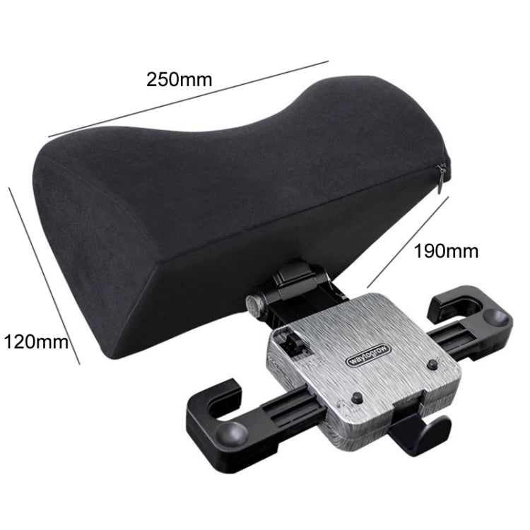 A09 5D Car Universal Adjustment U-shaped Memory Foam Headrest, U-shaped (Black), U-shaped (Gray), U-shaped (Brown), With Stand  (U-shaped)
