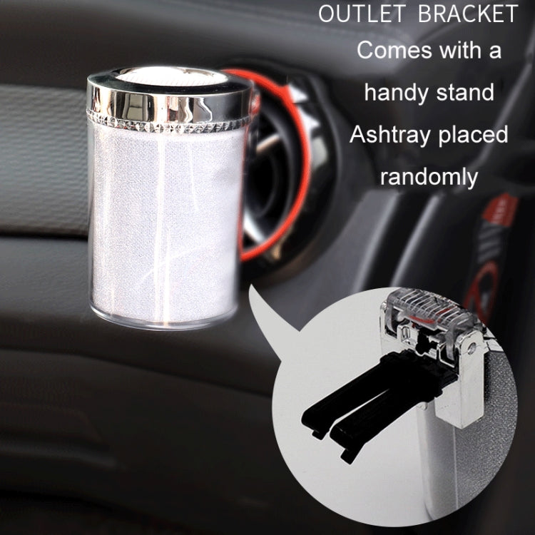 Car Air Conditioner Outlet Ashtray With LED Light, With LED Light