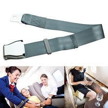Load image into Gallery viewer, Two Point Aircraft Buckle Adjustable Seat Belt Extended Band, Aircraft Buckle Seat Belt(Black), Aircraft Buckle Seat Belt(Gray)