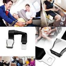 Load image into Gallery viewer, Two Point Aircraft Buckle Adjustable Seat Belt Extended Band, Aircraft Buckle Seat Belt(Black), Aircraft Buckle Seat Belt(Gray)