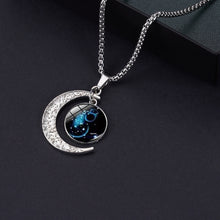 Load image into Gallery viewer, Luminous Zodiac Moon Titanium Steel Necklace Personalized Moon Pendant, Necklace Leo, Necklace Virgo, Necklace Libra, Necklace Scorpio, Necklace Sagittarius, Necklace Aquarius, Necklace Capricorn, Necklace Pisces, Necklace Aries, Necklace Taurus       ...