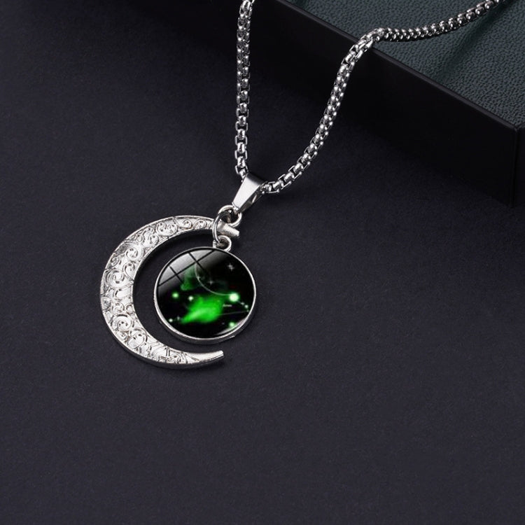 Luminous Zodiac Moon Titanium Steel Necklace Personalized Moon Pendant, Necklace Scorpio, Necklace Sagittarius, Necklace Aquarius, Necklace Capricorn, Necklace Pisces, Necklace Aries, Necklace Taurus, Necklace Gemini, Necklace Cancer, Necklace Leo     ...