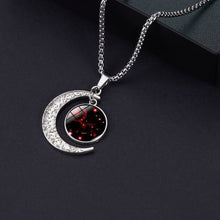Load image into Gallery viewer, Luminous Zodiac Moon Titanium Steel Necklace Personalized Moon Pendant, Necklace Leo, Necklace Virgo, Necklace Libra, Necklace Scorpio, Necklace Sagittarius, Necklace Aquarius, Necklace Capricorn, Necklace Pisces, Necklace Aries, Necklace Taurus       ...