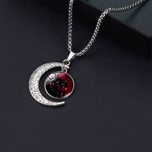 Load image into Gallery viewer, Luminous Zodiac Moon Titanium Steel Necklace Personalized Moon Pendant, Necklace Leo, Necklace Virgo, Necklace Libra, Necklace Scorpio, Necklace Sagittarius, Necklace Aquarius, Necklace Capricorn, Necklace Pisces, Necklace Aries, Necklace Taurus       ...