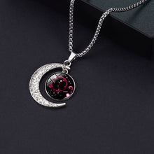 Load image into Gallery viewer, Luminous Zodiac Moon Titanium Steel Necklace Personalized Moon Pendant, Necklace Leo, Necklace Virgo, Necklace Libra, Necklace Scorpio, Necklace Sagittarius, Necklace Aquarius, Necklace Capricorn, Necklace Pisces, Necklace Aries, Necklace Taurus       ...