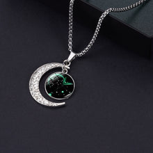 Load image into Gallery viewer, Luminous Zodiac Moon Titanium Steel Necklace Personalized Moon Pendant, Necklace Leo, Necklace Virgo, Necklace Libra, Necklace Scorpio, Necklace Sagittarius, Necklace Aquarius, Necklace Capricorn, Necklace Pisces, Necklace Aries, Necklace Taurus       ...