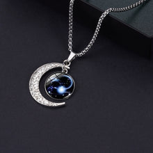 Load image into Gallery viewer, Luminous Zodiac Moon Titanium Steel Necklace Personalized Moon Pendant, Necklace Leo, Necklace Virgo, Necklace Libra, Necklace Scorpio, Necklace Sagittarius, Necklace Aquarius, Necklace Capricorn, Necklace Pisces, Necklace Aries, Necklace Taurus       ...
