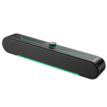Load image into Gallery viewer, LED Luminous HIFI Stereo Computer Speakers Long Gaming Wired Audio, A39 Wired (Black)