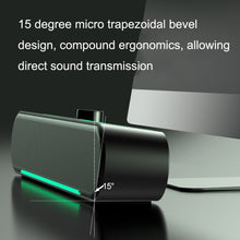 Load image into Gallery viewer, LED Luminous HIFI Stereo Computer Speakers Long Gaming Wired Audio, A39 Wired (Black)