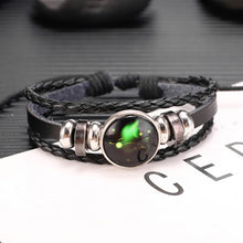 Load image into Gallery viewer, Twelve Constellations Multilayer Beaded Cowhide Bracelet, Style: Virgo Ordinary, Bracelet Taurus Ordinary, Bracelet Taurus Luminous, Bracelet Aquarius Ordinary, Bracelet Aquarius Luminous, Bracelet Leo Ordinary, Bracelet Libra Luminous                 ...