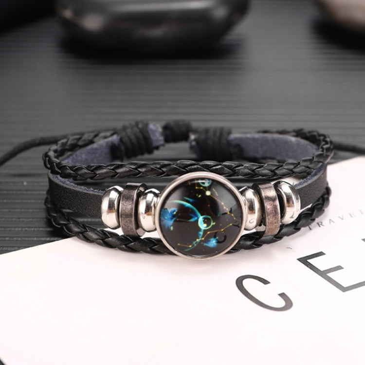 Twelve Constellations Multilayer Beaded Cowhide Bracelet, Style: Virgo Ordinary, Bracelet Taurus Ordinary, Bracelet Taurus Luminous, Bracelet Aquarius Ordinary, Bracelet Aquarius Luminous, Bracelet Leo Ordinary, Bracelet Libra Luminous                 ...