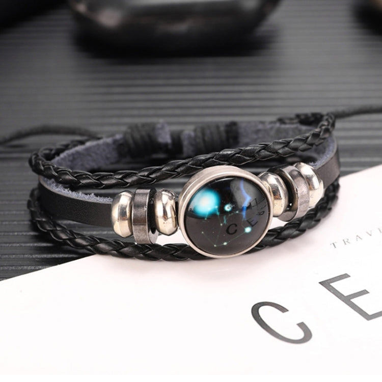Twelve Constellations Multilayer Beaded Cowhide Bracelet, Style: Virgo Ordinary, Bracelet Taurus Ordinary, Bracelet Taurus Luminous, Bracelet Aquarius Ordinary, Bracelet Aquarius Luminous, Bracelet Leo Ordinary, Bracelet Libra Luminous                 ...