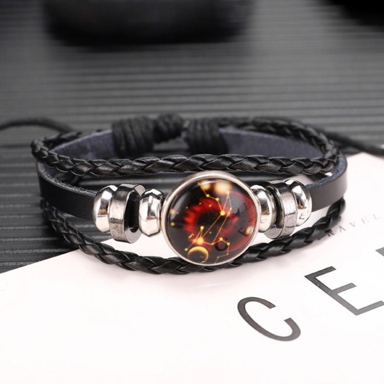 Twelve Constellations Multilayer Beaded Cowhide Bracelet, Style: Virgo Ordinary, Bracelet Taurus Ordinary, Bracelet Taurus Luminous, Bracelet Aquarius Ordinary, Bracelet Aquarius Luminous, Bracelet Leo Ordinary, Bracelet Libra Luminous                 ...