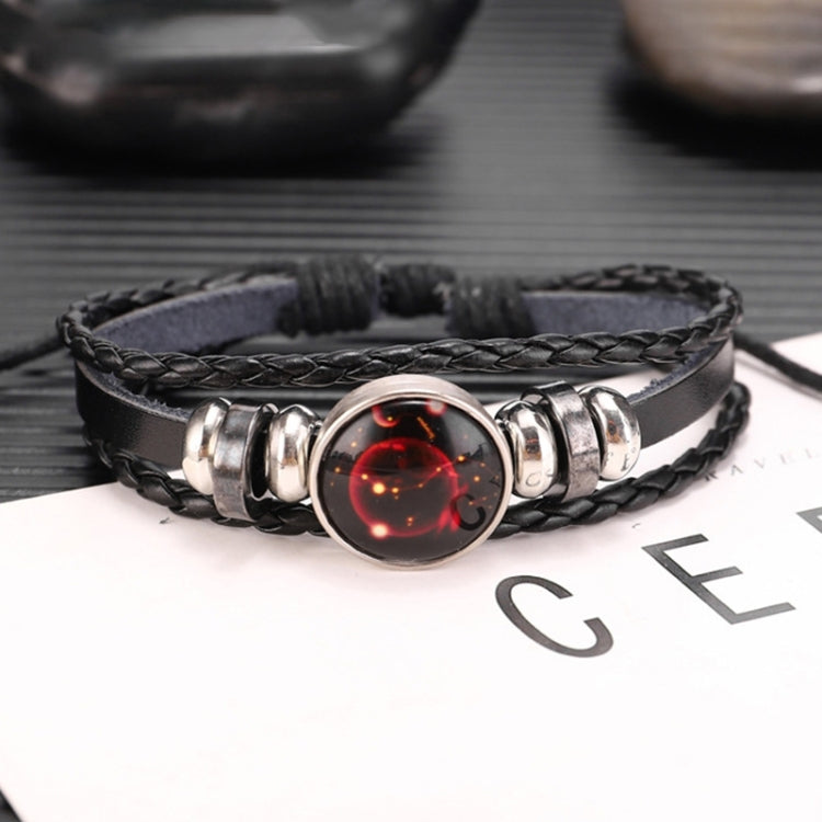 Twelve Constellations Multilayer Beaded Cowhide Bracelet, Style: Virgo Ordinary, Bracelet Taurus Ordinary, Bracelet Taurus Luminous, Bracelet Aquarius Ordinary, Bracelet Aquarius Luminous, Bracelet Leo Ordinary, Bracelet Libra Luminous                 ...