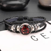 Load image into Gallery viewer, Twelve Constellations Multilayer Beaded Cowhide Bracelet, Style: Virgo Ordinary, Bracelet Taurus Ordinary, Bracelet Taurus Luminous, Bracelet Aquarius Ordinary, Bracelet Aquarius Luminous, Bracelet Leo Ordinary, Bracelet Libra Luminous                 ...