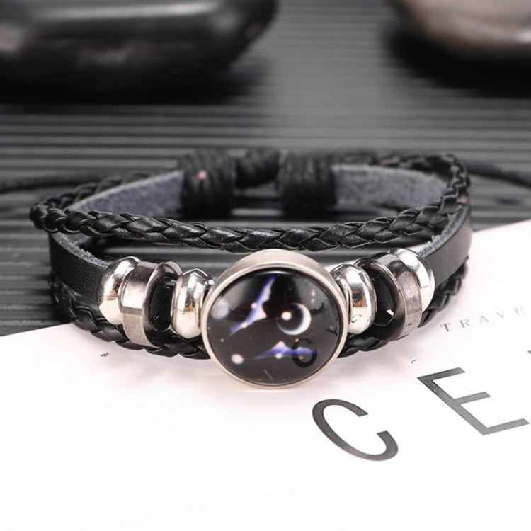 Twelve Constellations Multilayer Beaded Cowhide Bracelet, Style: Virgo Ordinary, Bracelet Taurus Ordinary, Bracelet Taurus Luminous, Bracelet Aquarius Ordinary, Bracelet Aquarius Luminous, Bracelet Leo Ordinary, Bracelet Libra Luminous                 ...