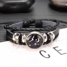 Load image into Gallery viewer, Twelve Constellations Multilayer Beaded Cowhide Bracelet, Style: Virgo Ordinary, Bracelet Taurus Ordinary, Bracelet Taurus Luminous, Bracelet Aquarius Ordinary, Bracelet Aquarius Luminous, Bracelet Leo Ordinary, Bracelet Libra Luminous                 ...