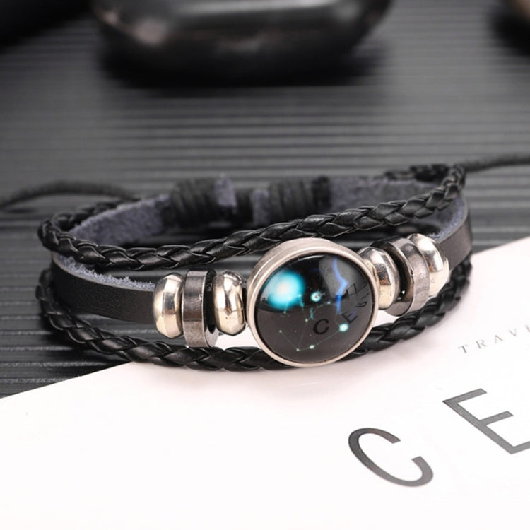 Twelve Constellations Multilayer Beaded Cowhide Bracelet, Style: Virgo Ordinary, Bracelet Taurus Ordinary, Bracelet Taurus Luminous, Bracelet Aquarius Ordinary, Bracelet Aquarius Luminous, Bracelet Leo Ordinary, Bracelet Libra Luminous                 ...