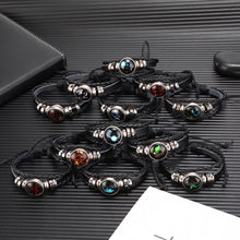 Load image into Gallery viewer, Twelve Constellations Multilayer Beaded Cowhide Bracelet, Style: Virgo Ordinary, Bracelet Taurus Ordinary, Bracelet Taurus Luminous, Bracelet Aquarius Ordinary, Bracelet Aquarius Luminous, Bracelet Leo Ordinary, Bracelet Libra Luminous                 ...