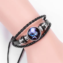 Load image into Gallery viewer, Twelve Constellations Multilayer Beaded Cowhide Bracelet, Style: Virgo Ordinary, Bracelet Taurus Ordinary, Bracelet Taurus Luminous, Bracelet Aquarius Ordinary, Bracelet Aquarius Luminous, Bracelet Leo Ordinary, Bracelet Libra Luminous                 ...
