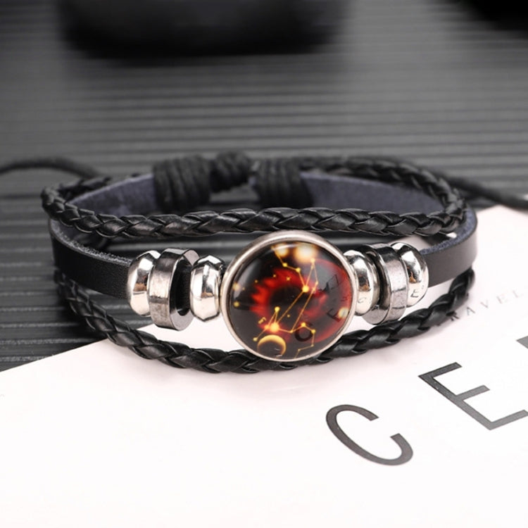 Twelve Constellations Multilayer Beaded Cowhide Bracelet, Style: Virgo Ordinary, Bracelet Taurus Ordinary, Bracelet Taurus Luminous, Bracelet Aquarius Ordinary, Bracelet Aquarius Luminous, Bracelet Leo Ordinary, Bracelet Libra Luminous                 ...