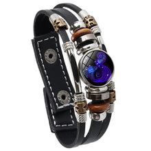 Load image into Gallery viewer, Twelve Constellations Night Light Leather Rope Bracelet Woven Beads Bracelet, Style:, Aquarius, Pisces, Aries, Taurus, Gemini, Cancer, Leo, Virgo, Heaven, Scorpio, Sagittarius, Capricorn