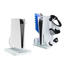 Load image into Gallery viewer, For PS5 ipaly Host Multifunctional Cooling Base VR2 Handle Charging Stand Disc Storage Rack, HBP-6478