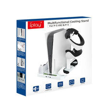 Load image into Gallery viewer, For PS5 ipaly Host Multifunctional Cooling Base VR2 Handle Charging Stand Disc Storage Rack, HBP-6478
