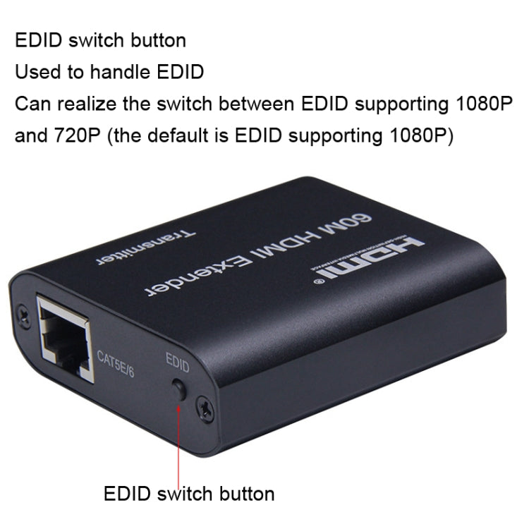 BW-HE60U HDMI Extender 60m RJ45 To HDMI Network Cable Transmission, BW-HE60U