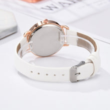 Load image into Gallery viewer, Ladies Moon Pattern Dial PU Strap Quartz Watch