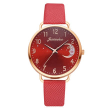 Load image into Gallery viewer, Ladies Moon Pattern Dial PU Strap Quartz Watch