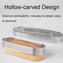 Load image into Gallery viewer, BN1006 Stainless Steel Mousse Circle Thickened Perforated Cake Mold DIY Baking Tools, Love(3.1 inches), Rectangle(4.3 inches), Rectangle(4.7 inches), Rectangle(7 inches), Square(2.9 inches), Square(3.3 inches), Square(3.9 inches), Square(4.7 inches)   ...
