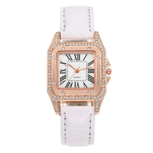 Load image into Gallery viewer, Women Fashion Tonneau Square Strap Quartz Watch, White, Red, Black, Brown+Bracelet, Green+Bracelet, Black+Bracelet, Pink+Bracelet