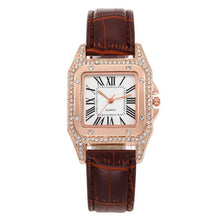 Load image into Gallery viewer, Women Fashion Tonneau Square Strap Quartz Watch