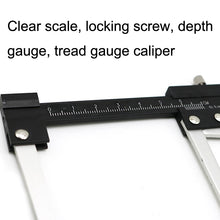 Load image into Gallery viewer, Multi-function Tire Patterns Deep Ruler Brake Disc Thickness Measuring Tools, Measuring Tools