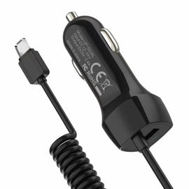 522AL Fast Charging With Cable Car Charging, Output Interface:, 8 Pin (Black), 8 Pin (White), Type-C/USB-C (Black), Type-C/USB-C (White), Micro USB (Black), Micro USB (White)