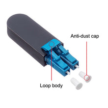 Load image into Gallery viewer, LC / UPC Optical Fiber Connecter LC Back Loop Module Single Mode Optical Fiber Loopers, Single Fiber Loopers