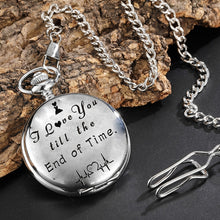 Load image into Gallery viewer, Engraved Vintage Commemorative Quartz Pocket Watch Round Watch, Style: