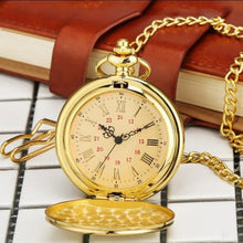 Load image into Gallery viewer, Engraved Vintage Commemorative Quartz Pocket Watch Round Watch, Style: