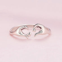 Load image into Gallery viewer, Sterling Silver S925 Heart Gesture Opening Romantic Ring, SCR902