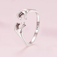 Load image into Gallery viewer, Sterling Silver S925 Heart Gesture Opening Romantic Ring, SCR902