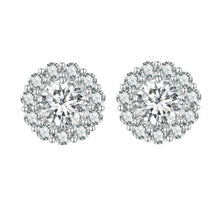 Load image into Gallery viewer, Sterling Silver S925 Round Moissanite Detachable Stud Earrings, MSE010
