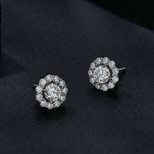 Load image into Gallery viewer, Sterling Silver S925 Round Moissanite Detachable Stud Earrings, MSE010